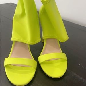 ALDO Lime green heels